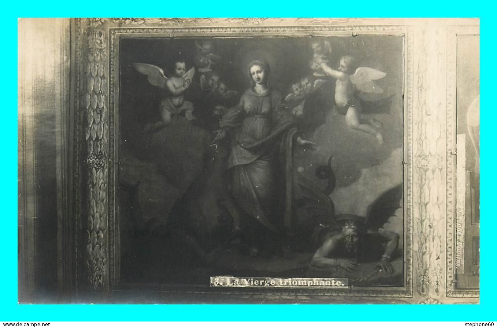 A831 / 045 Tableau La Vierge Triomphante - Malerei & Gemälde