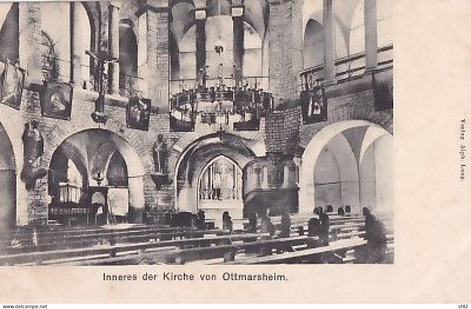 OTTMARSHEIM              INNERES DER KIRCHE         PRECURSEUR - Sonstige & Ohne Zuordnung