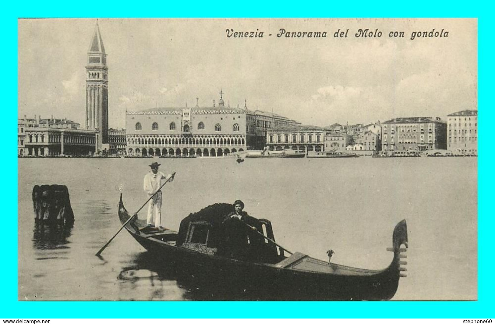 A832 / 245 VENEZIA Panorama Del Molo Con Gondola - Venezia (Venice)