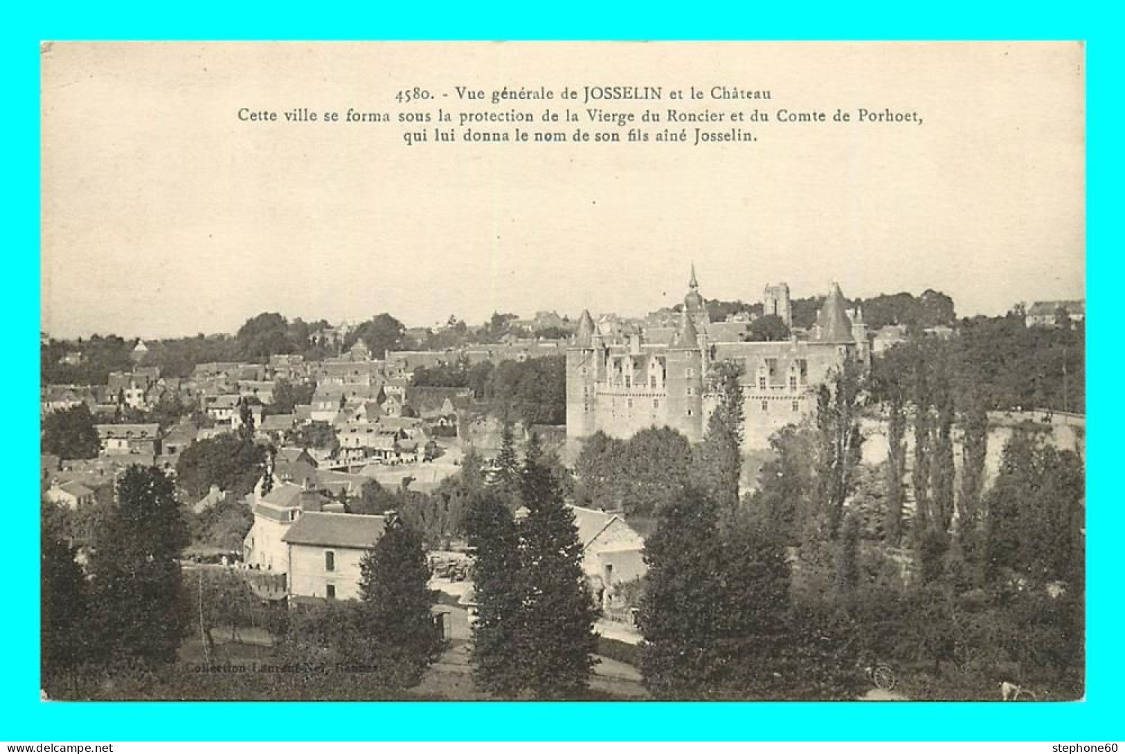 A832 / 275 56 - JOSSELIN Vue Générale Et Le Chateau - Josselin