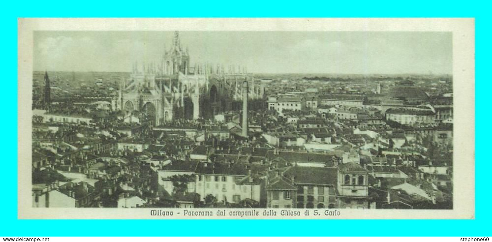 A832 / 317 MILANO Panorama Del Campanile ( Carte Naine ) - Milano (Mailand)