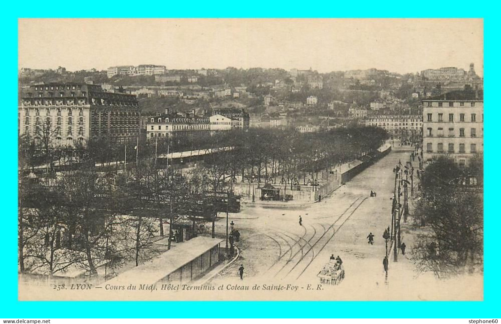 A828 / 117 69 - LYON Cours Du Midi Hotel Terminus - Andere & Zonder Classificatie