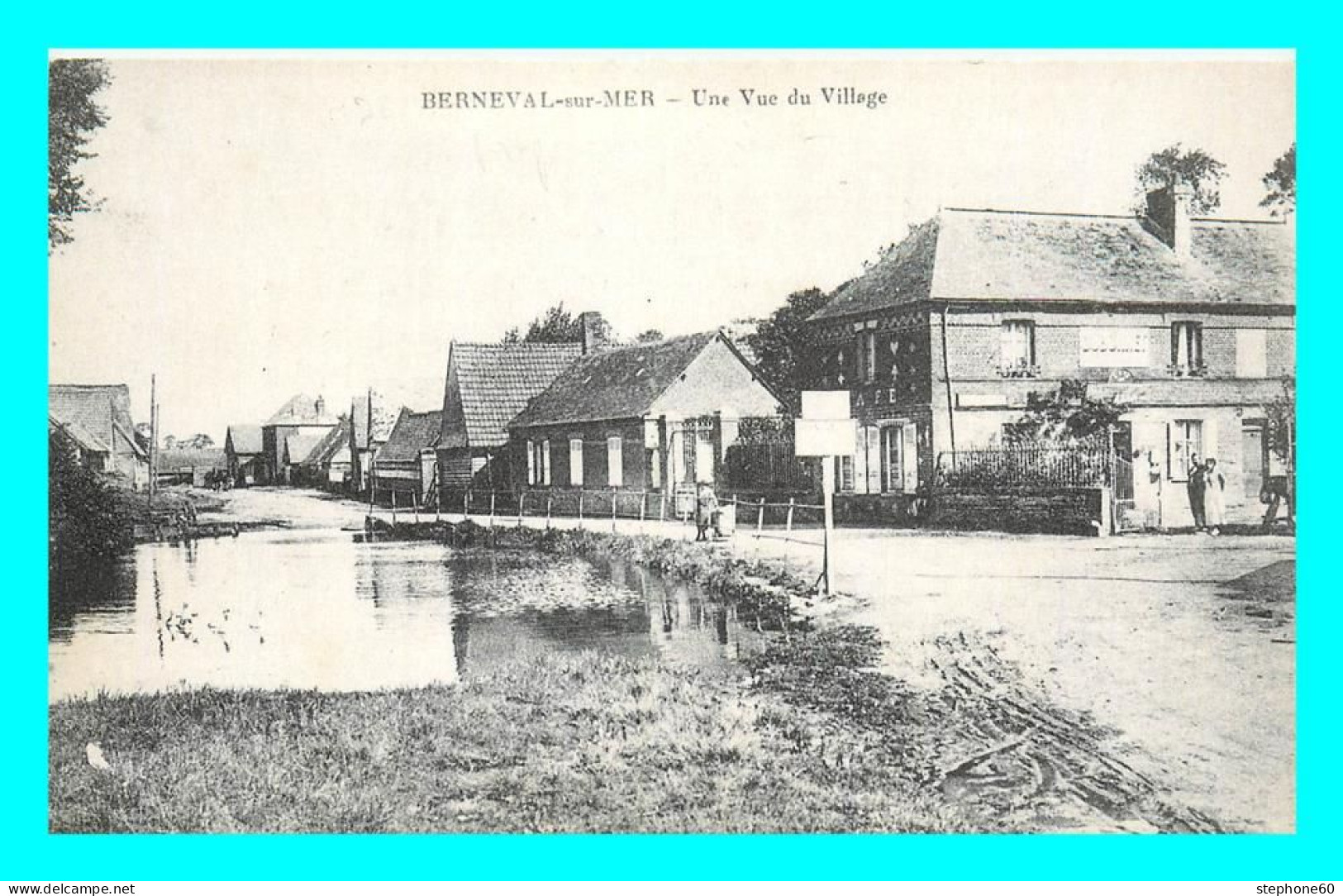 A828 / 175 76 - BERNEVAL Sur MER Une Vue Du Village ( REPRODUCTION ) - Berneval