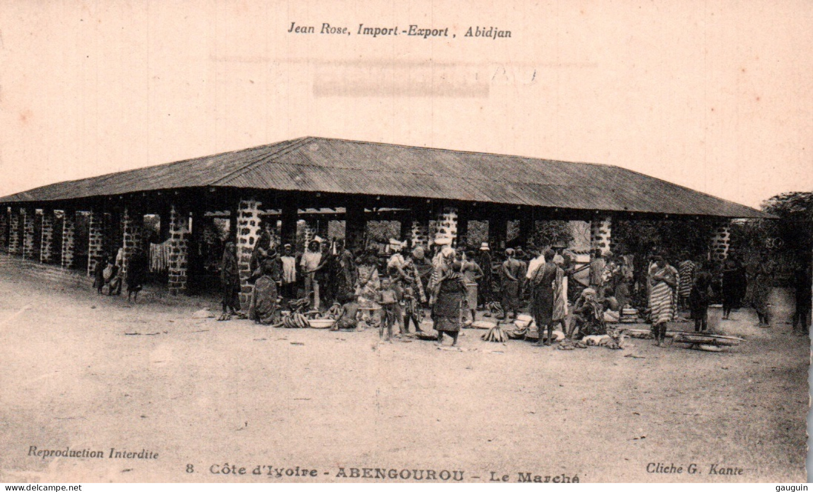 CPA - ABENGOUROU - Le Marché - Edition G.Kante - Costa De Marfil