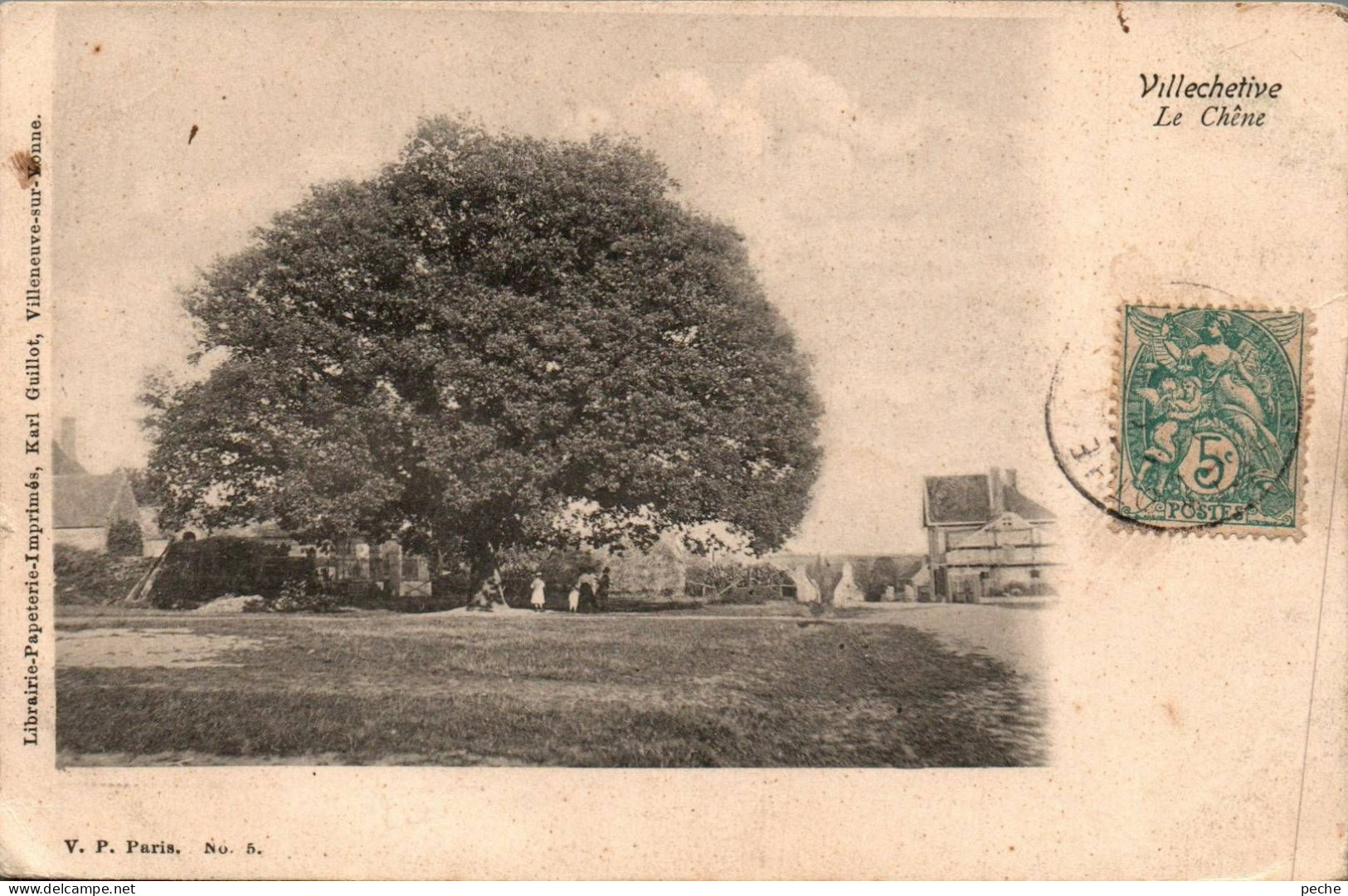 N°884 W -cpa Villechetive -le Chêne- - Alberi