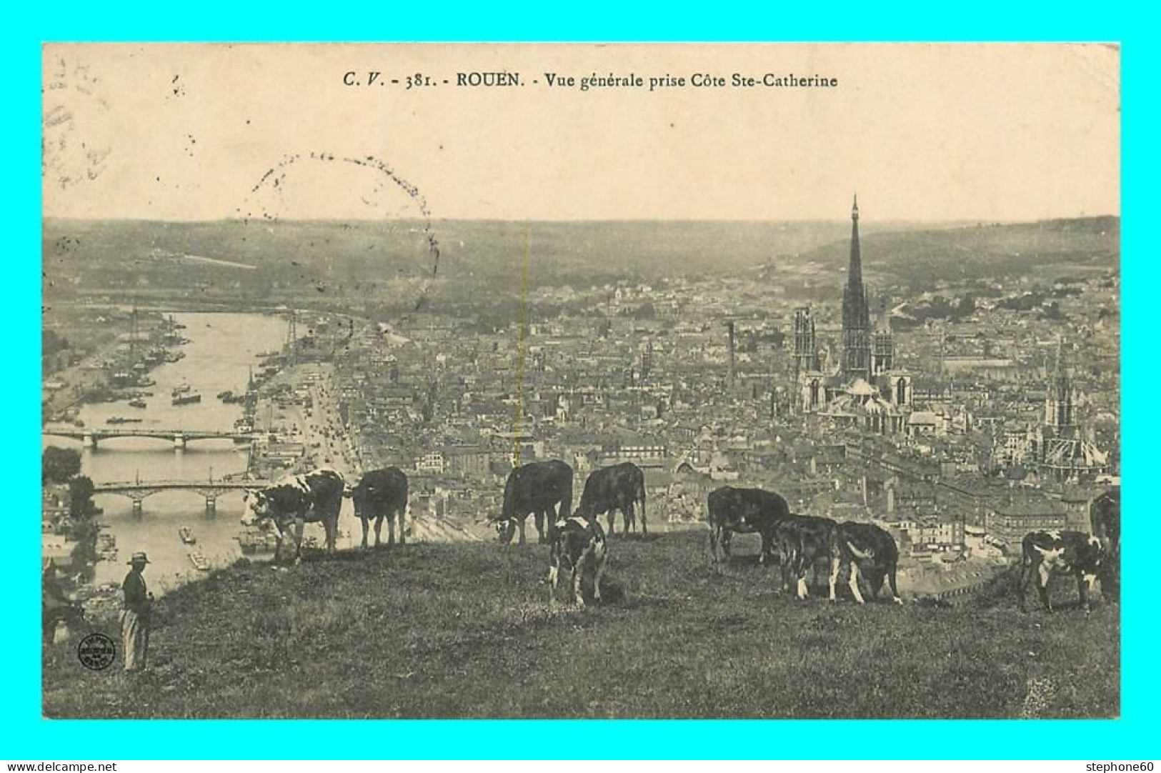 A835 / 443 76 - ROUEN Vue Générale Prise Cote Ste Catherine - Rouen