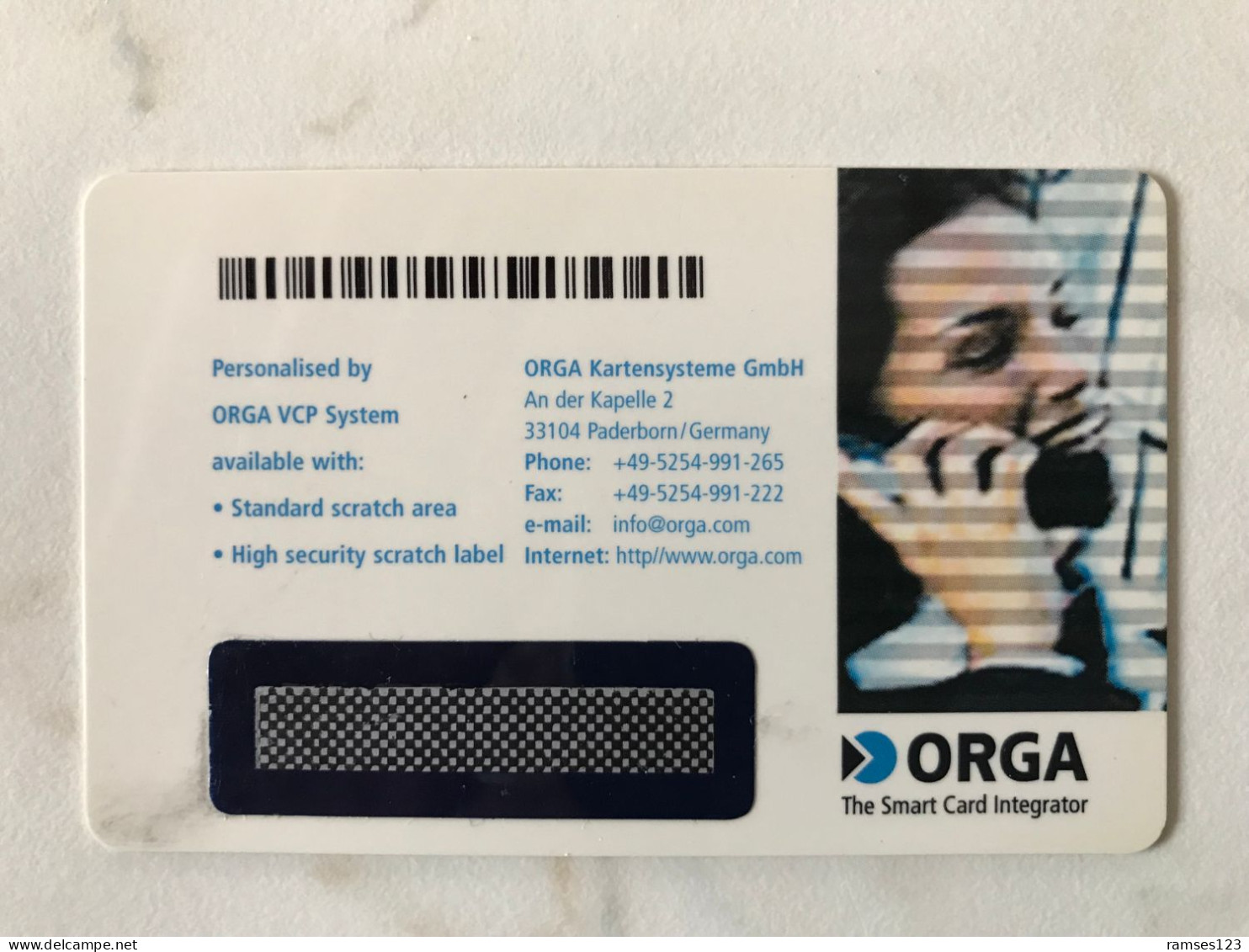 DEMO TEST  ORGA GIRL ON PHONE MINT - Beurskaarten