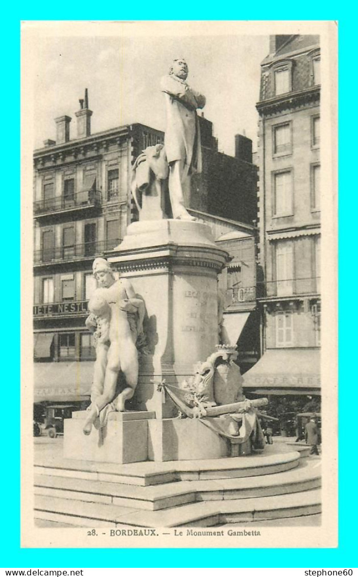 A835 / 647 33 - BORDEAUX Monument Gambetta - Bordeaux