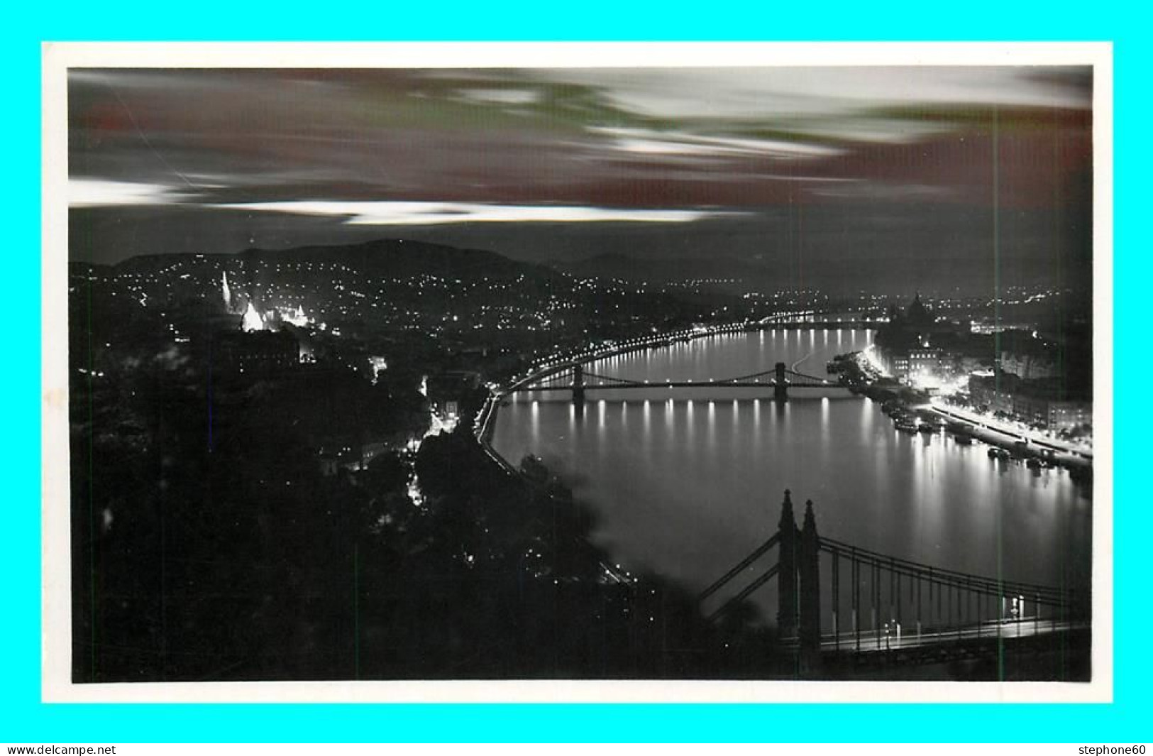 A835 / 375 BUDAPEST Vue Du Danube Pendant La Nuit - Hungary