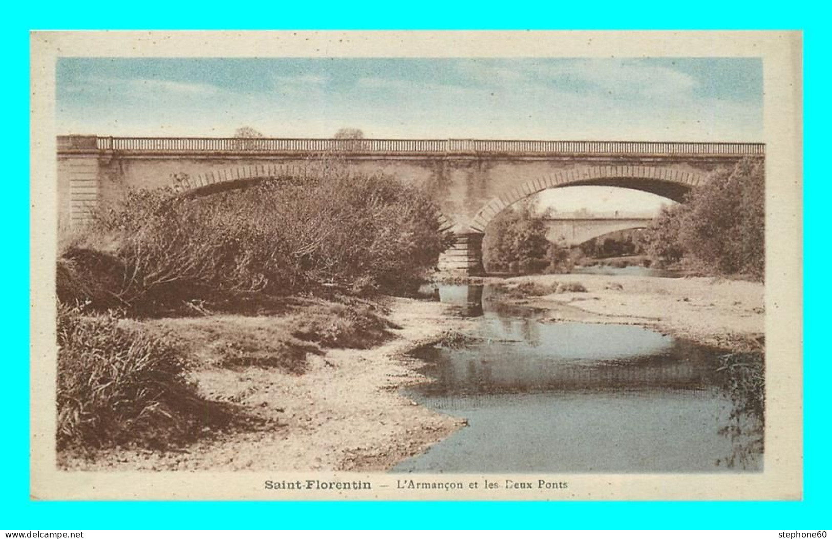 A835 / 215 89 - SAINT FLORENTIN L'Armancon Et Les Deux Ponts - Saint Florentin