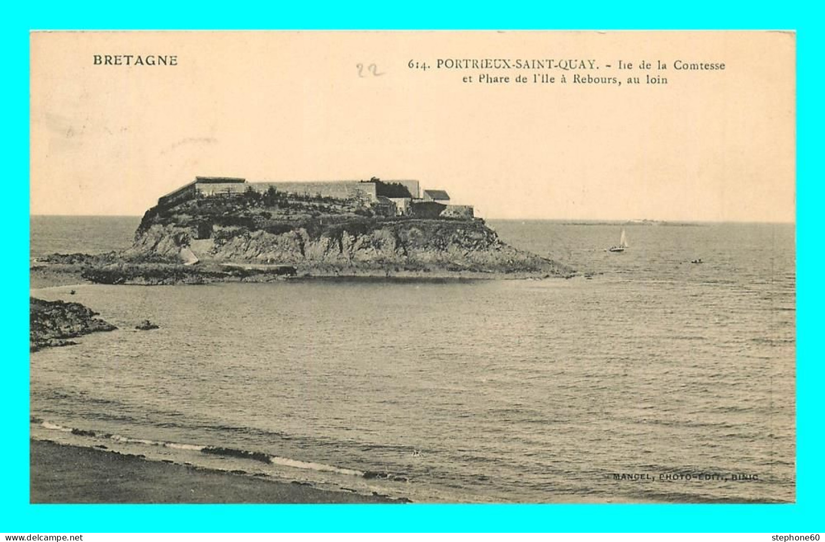 A835 / 191 22 - SAINT QUAY PORTRIEUX Ile De La Comtesse Et Phare De L'Ile à Rebours - Saint-Quay-Portrieux