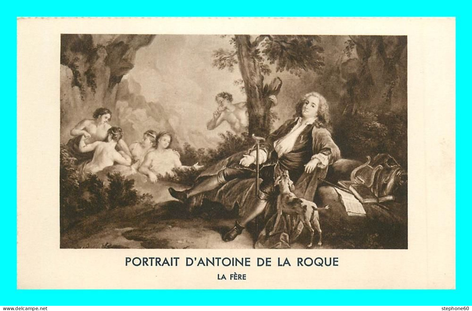 A835 / 153 Tableau Portrait D'Antoine De La Roque LA FERE - Malerei & Gemälde