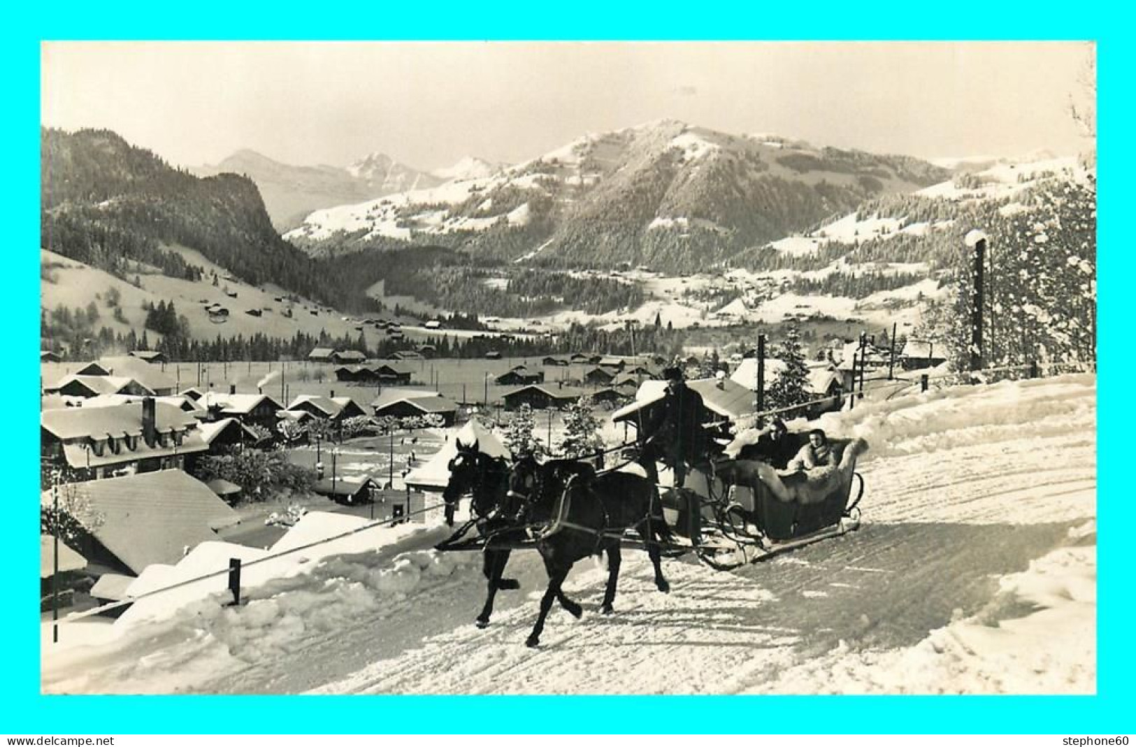 A832 / 611 Suisse GSTAAD Pferdeschlitten - Gstaad