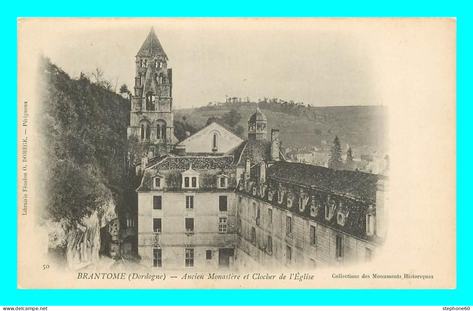 A832 / 653 24 - BRANTOME Ancien Monastere Et Clocher De L'Eglise - Brantome