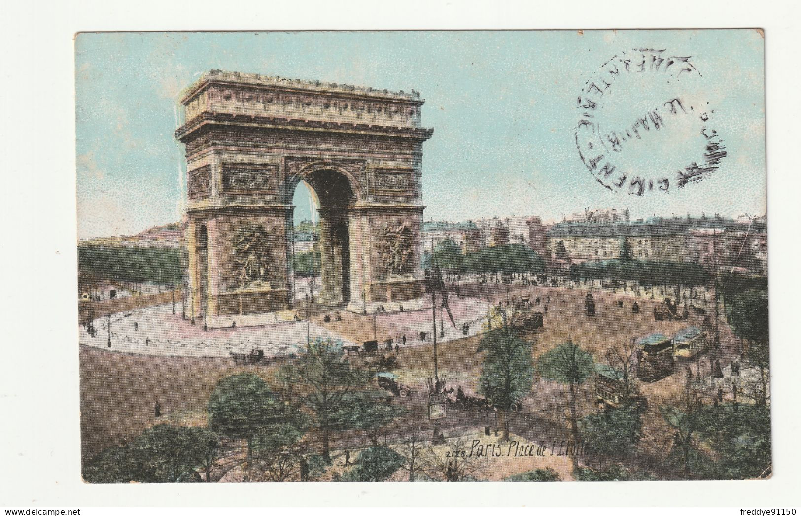 CPA 75 . Paris . Place De L'Etoile . 1916 - Arc De Triomphe