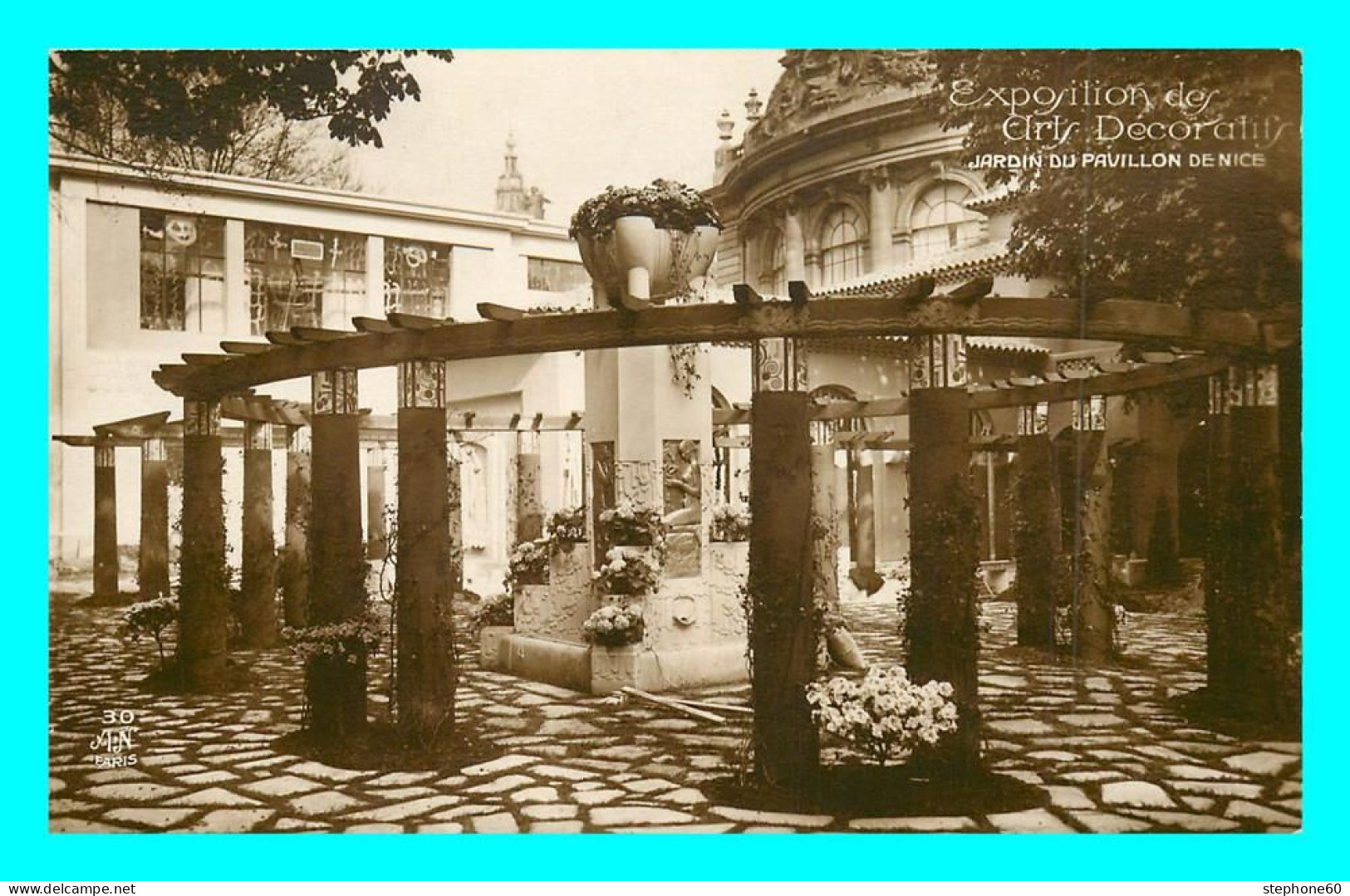 A837 / 029 18686 Exposition Des Arts Décoratifs Jardin Du Pavillon De Nice - Antike