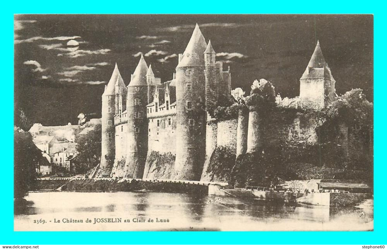 A837 / 161 56 - JOSSELIN Chateau Au Clair De Lune - Josselin