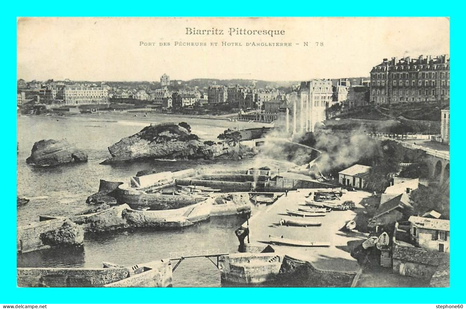 A837 / 327 64 - BIARRITZ Port Des Pêcheurs Et Hotel D'Angleterre - Biarritz