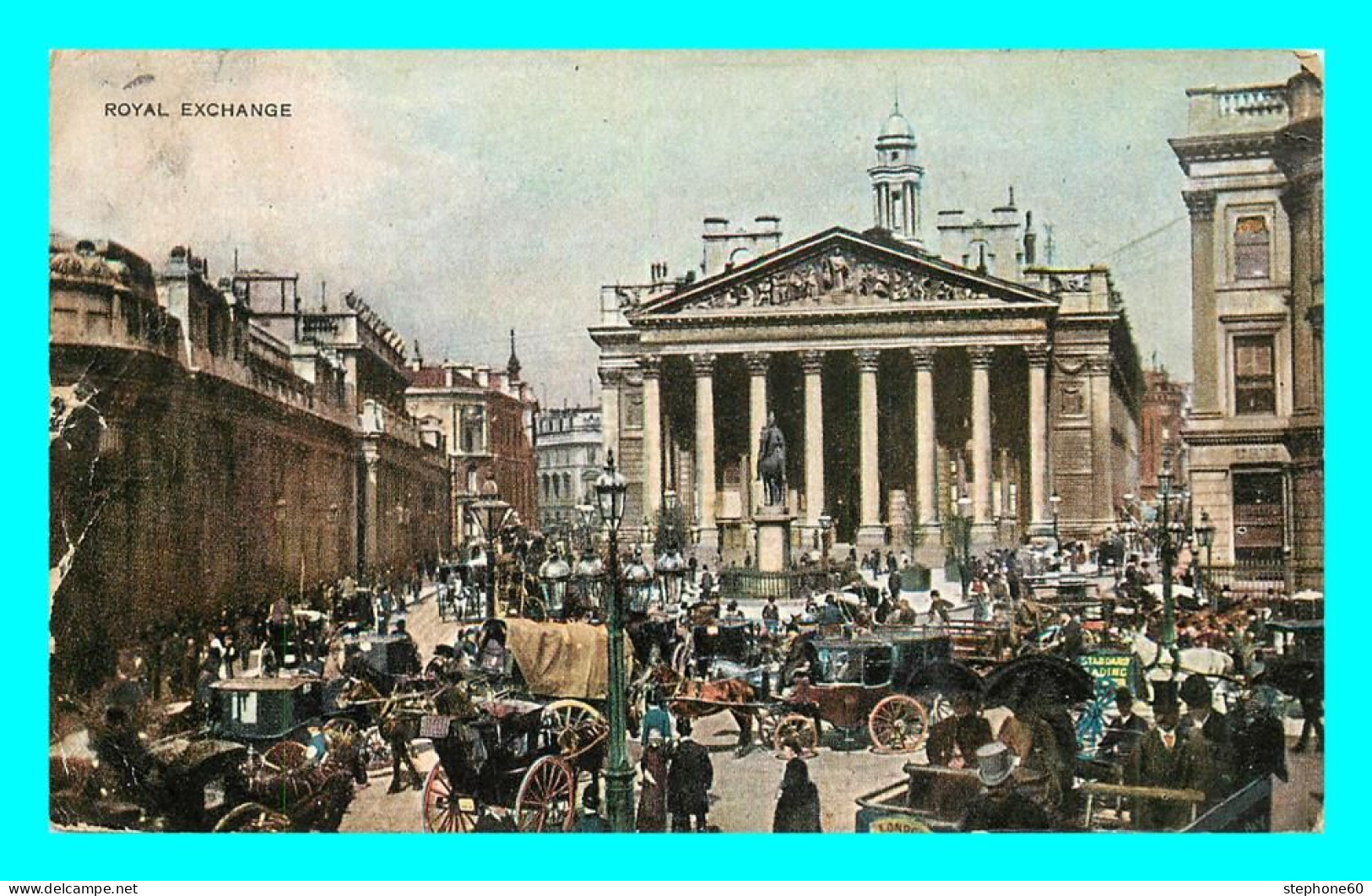 A837 / 281 LONDON Royal Exchange ( Cachet Sur Timbre ) - Andere & Zonder Classificatie