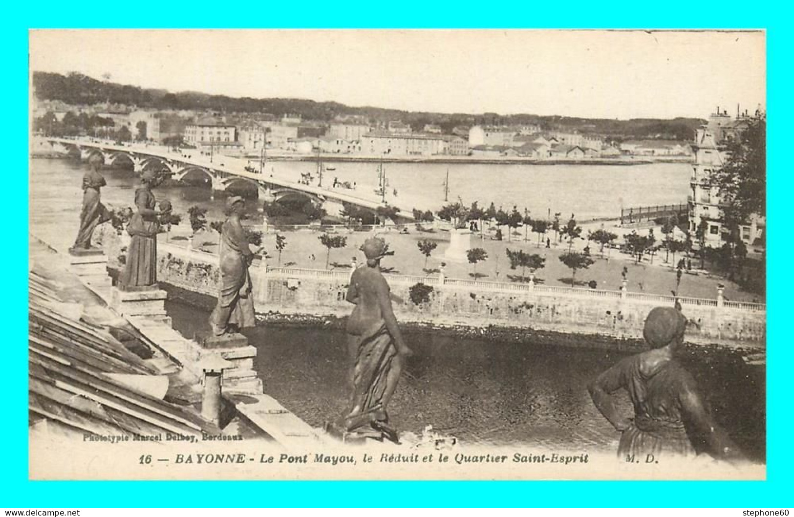 A837 / 361 64 - BAYONNE Le Pont Mayou Le Réduit Et Quartier Saint Esprit - Bayonne