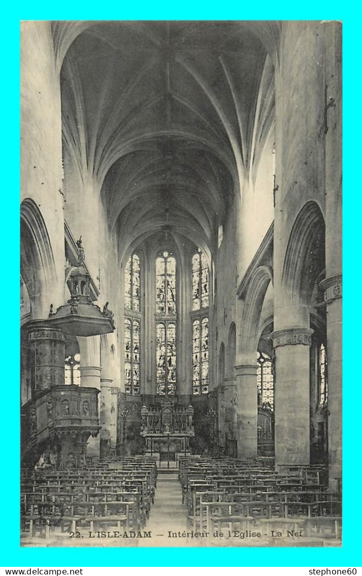 A834 / 359 95 - L'ISLE ADAM Intérieur De L'Eglise La Nef - L'Isle Adam