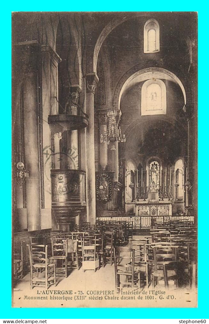 A834 / 389 63 - COURPIERE Intérieur De L'Eglise - Courpiere