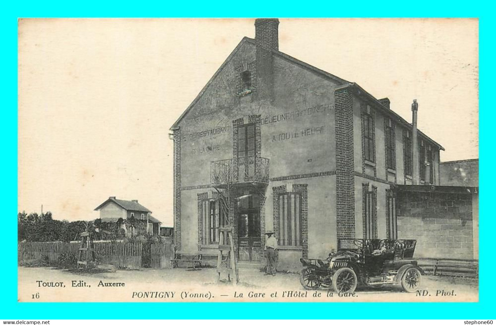 A834 / 197 89 - PONTIGNY La Gare Et L'Hotel De La Gare - Pontigny
