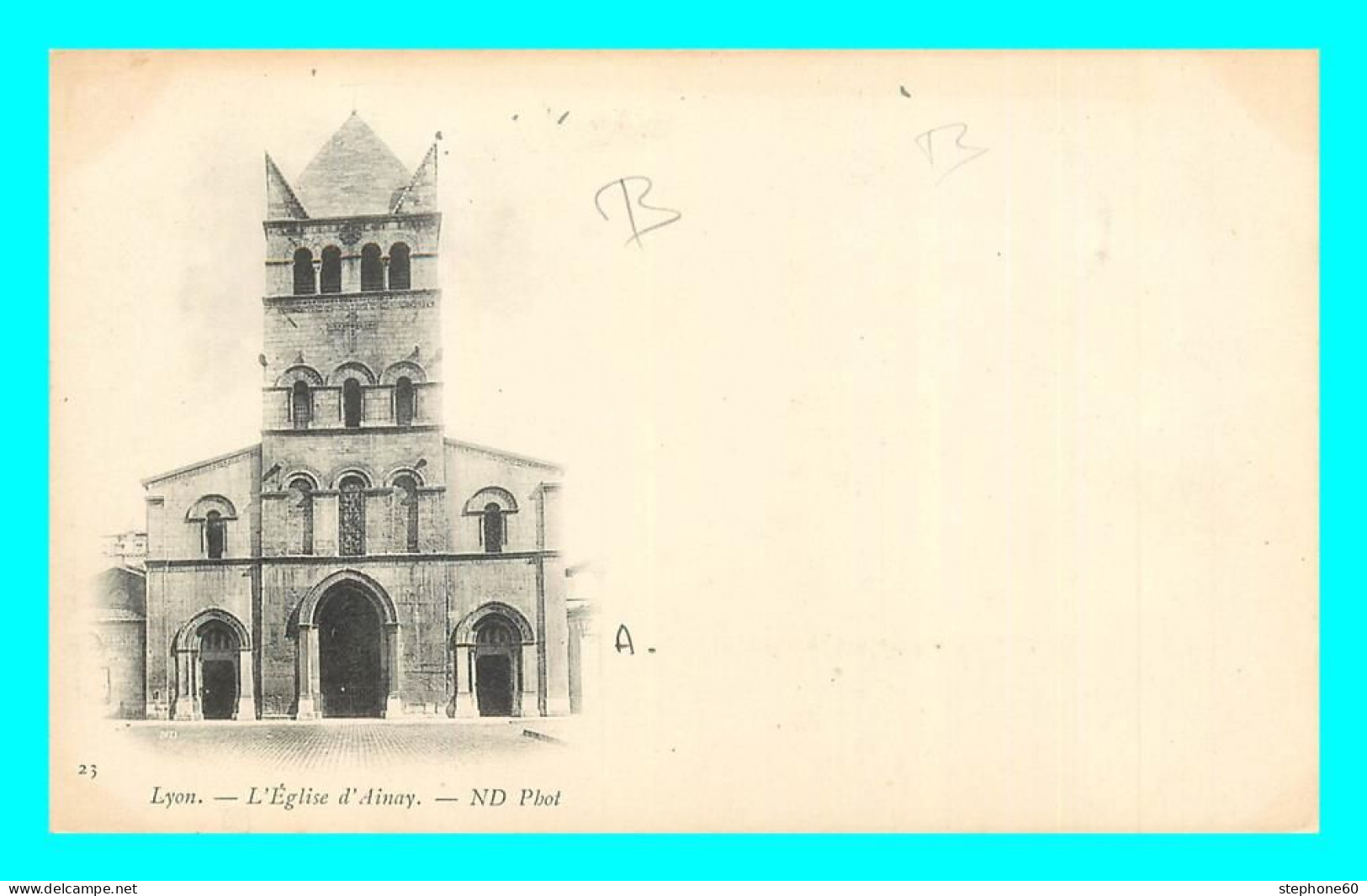 A838 / 203 69 - LYON Eglise D'Ainay - Autres & Non Classés