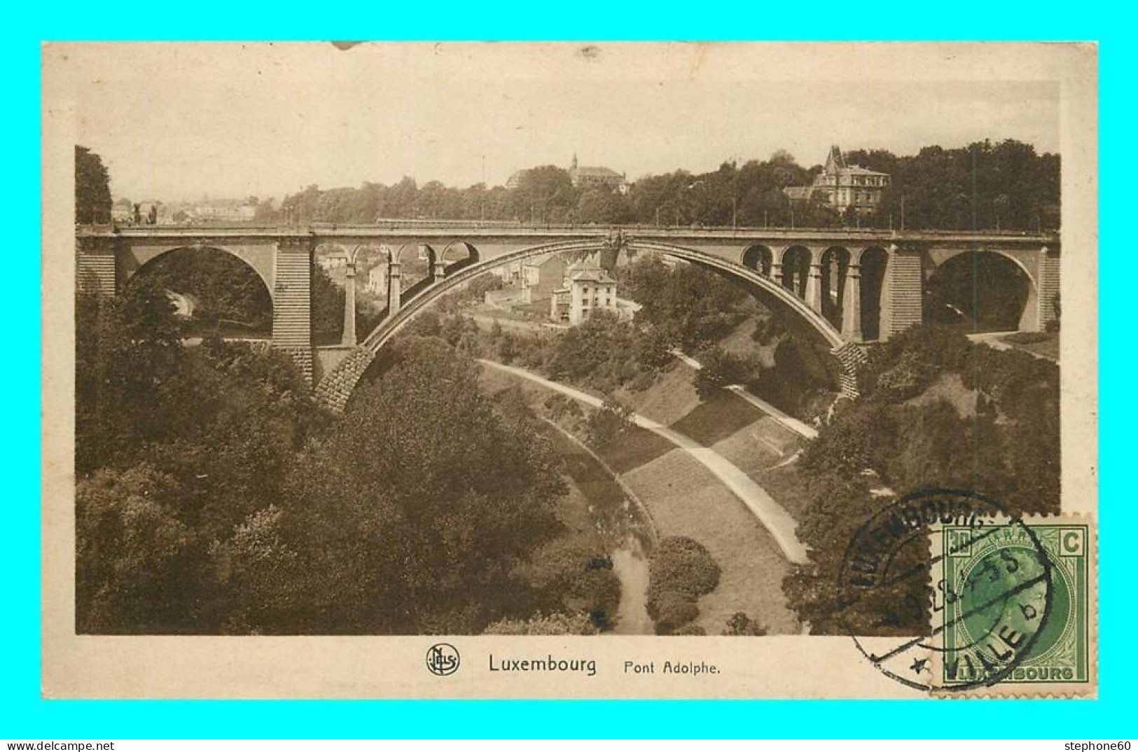 A838 / 171 LUXEMBOURG Pont Adolphe ( Timbre ) - Luxemburg - Stad