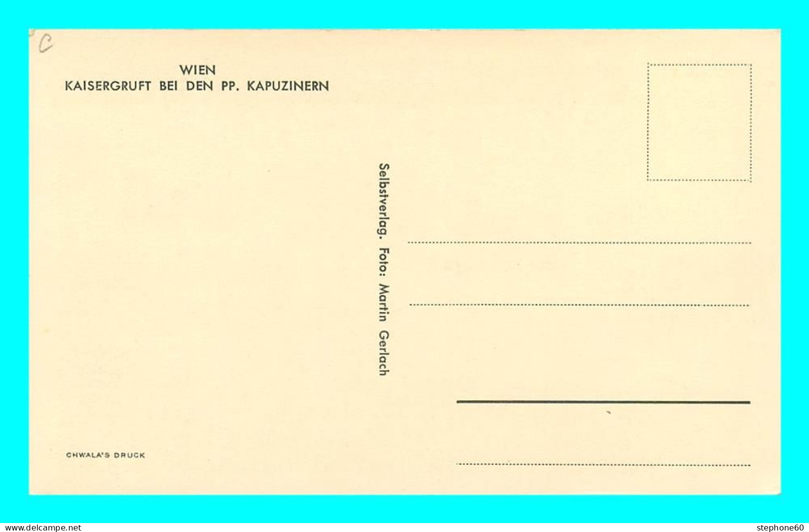 A838 / 445 WIEN Kapuziner Kirche - Autres & Non Classés