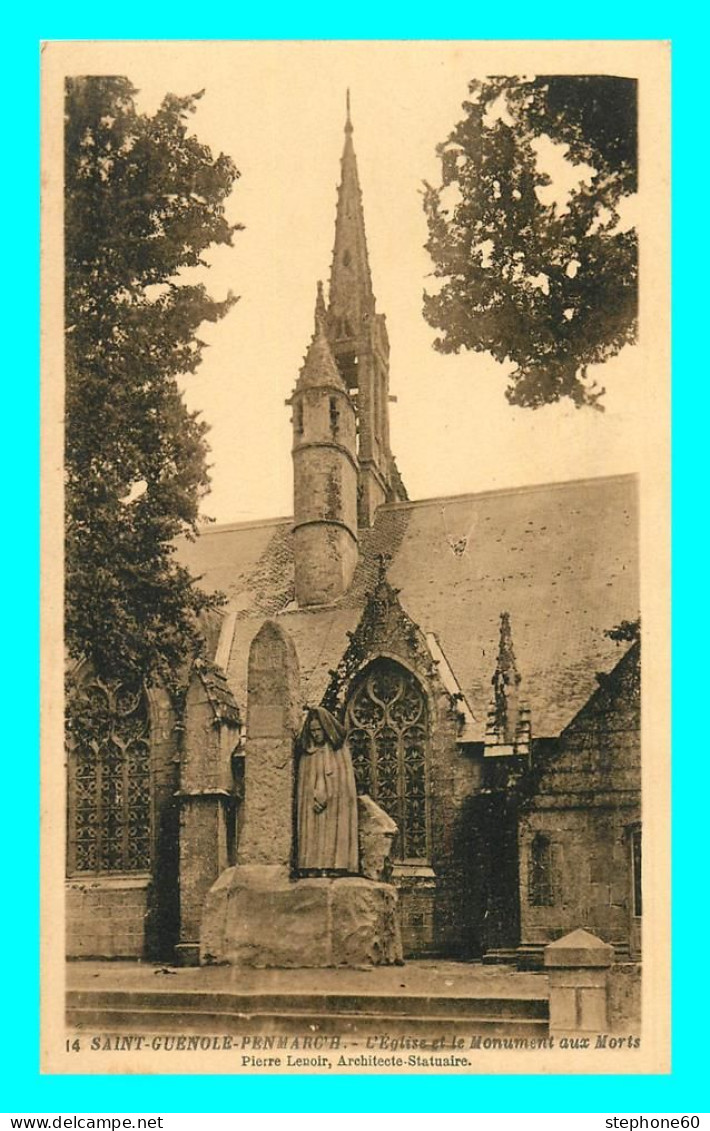 A838 / 519 29 - PENMARCH Saint Guenolé Eglise Et Monument Aux Morts - Penmarch