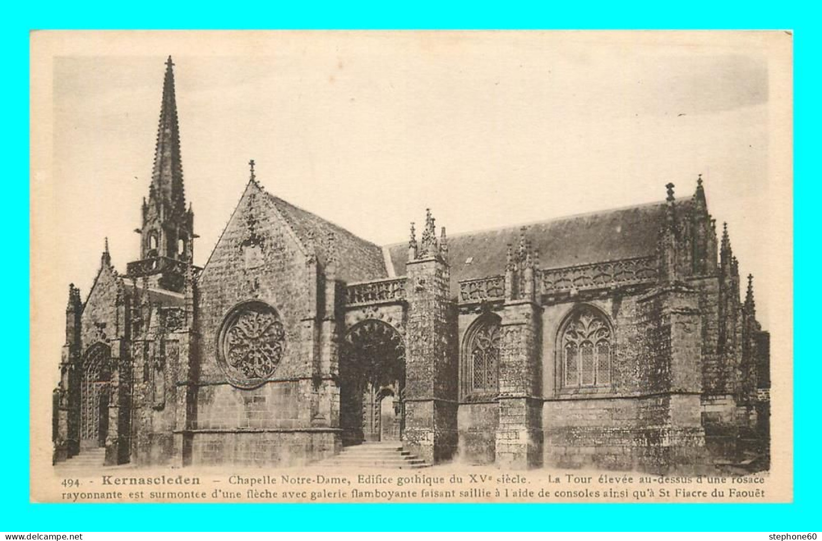 A838 / 491 56 - KERNASCLEDEN Chapelle Notre Dame - Other & Unclassified