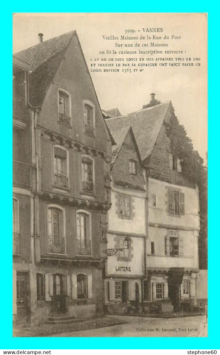 A838 / 533 56 - VANNES Vieilles Maisons De La Rue Du Port - Vannes