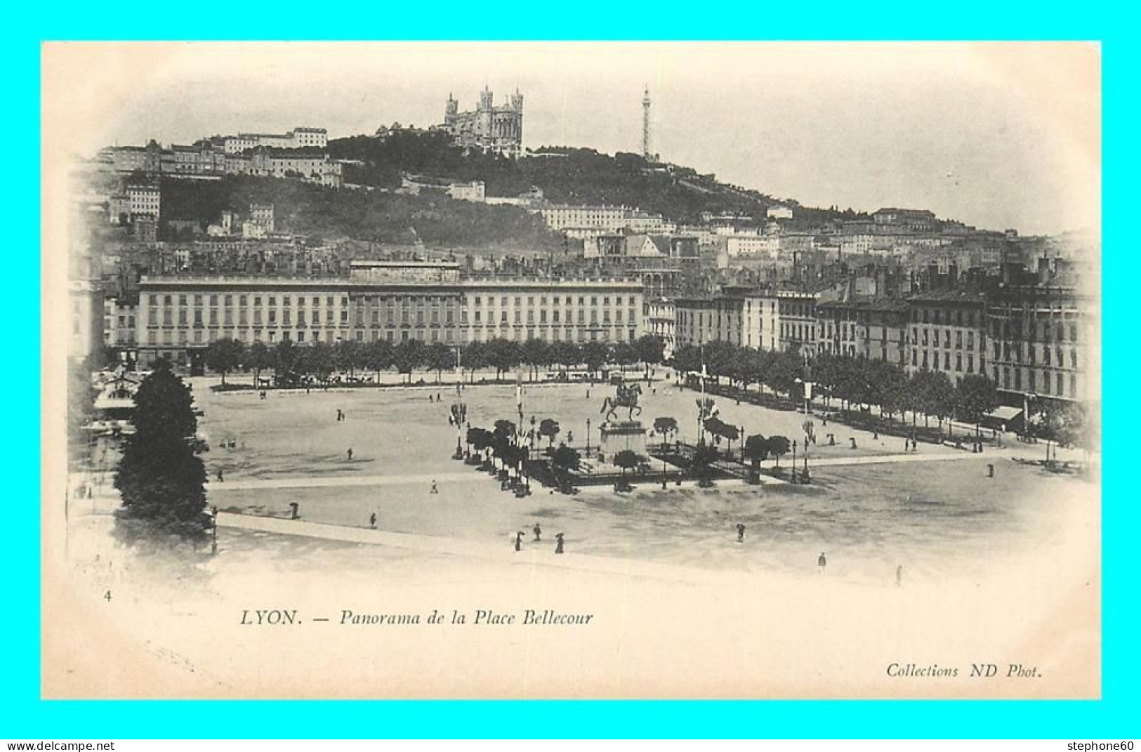 A804 / 349 69 - LYON Panorama De La Place Bellecour - Autres & Non Classés