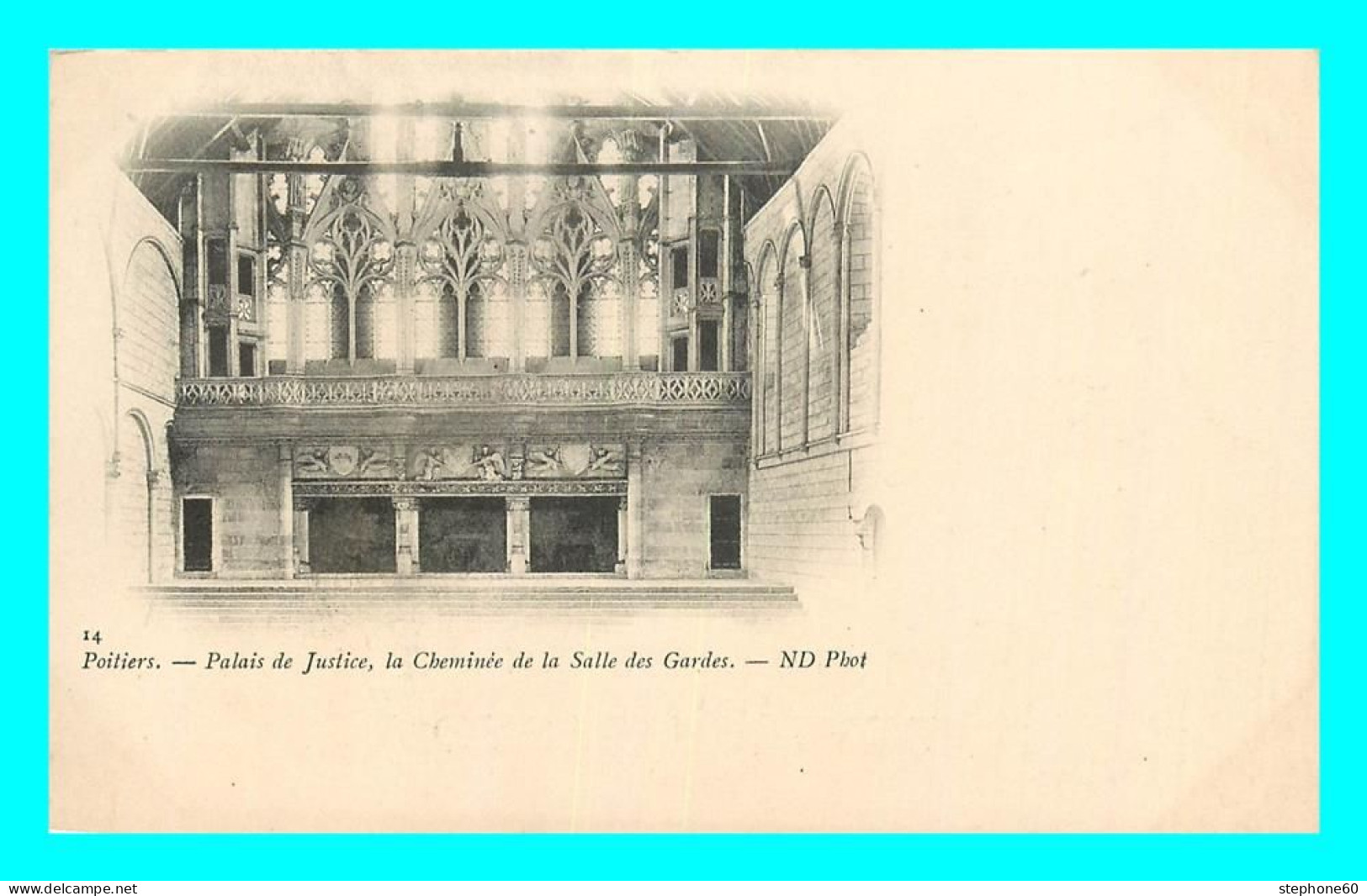 A804 / 371 86 - POITIERS Palais De Justice Cheminée Salle Des Gardes - Poitiers