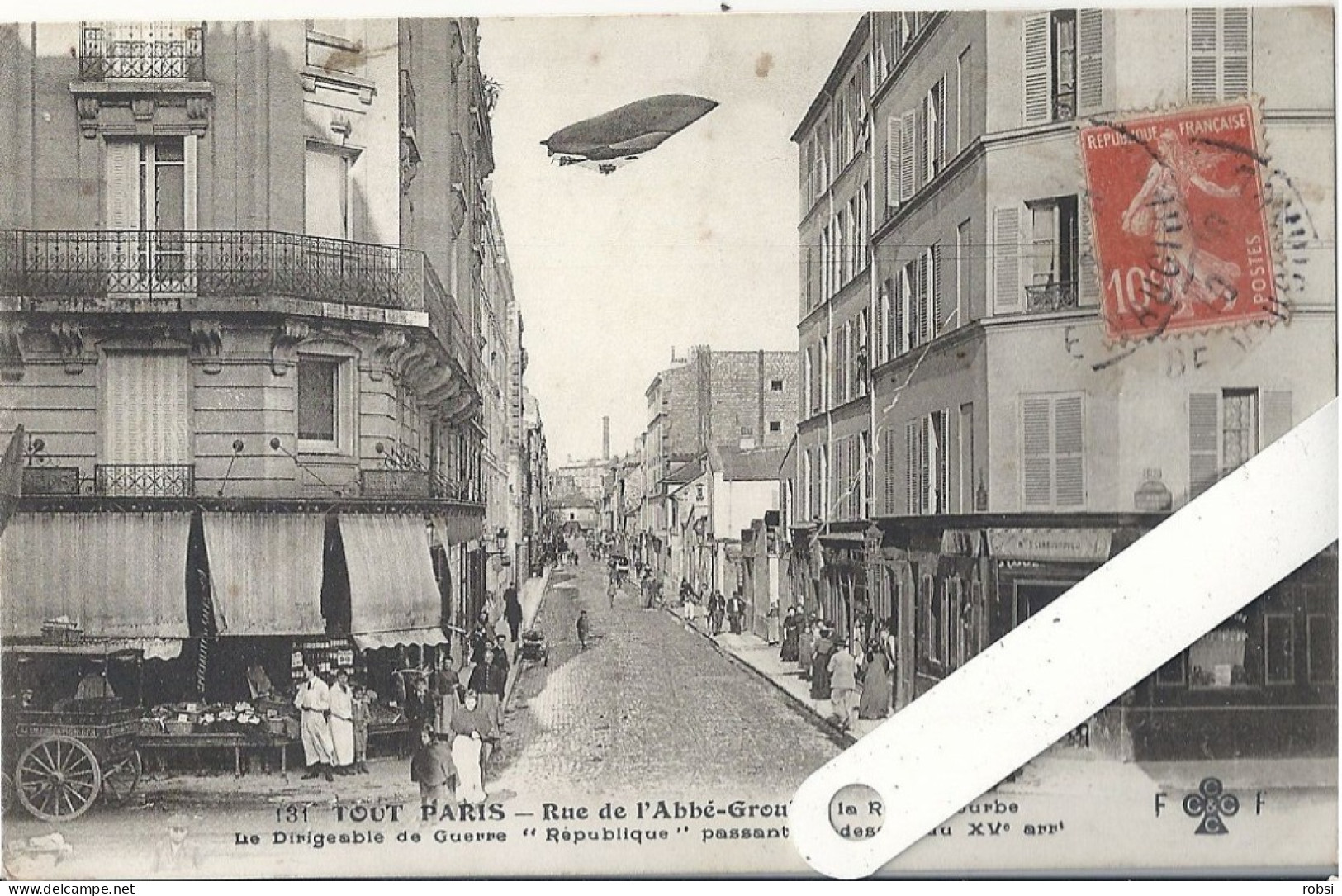 75 Paris XV, Rue De L'Abbé Groult à La Rue Lecourbe, Dirigeable République - Paris (15)