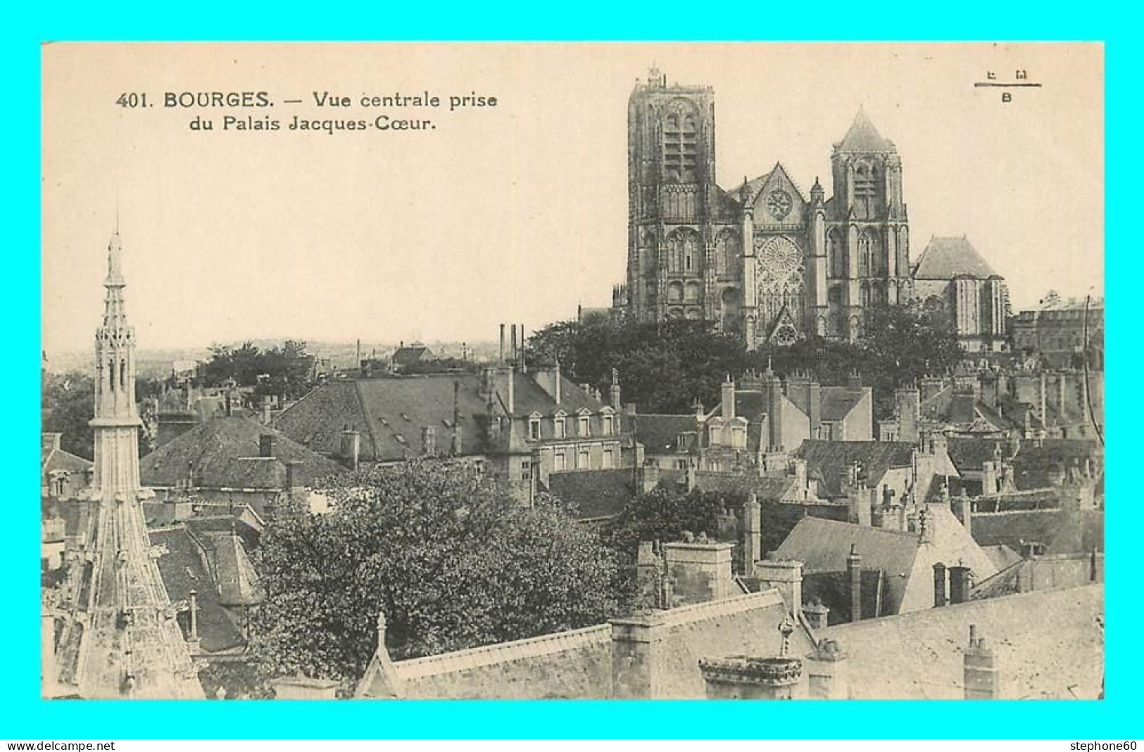 A804 / 431 18 - BOURGES Vue Centrale Prise Du Palais Jeacques Coeur - Bourges