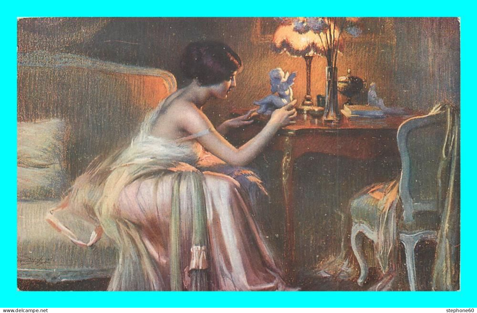 A836 / 437 Tableau SALON De PARIS Delphin ENJOLRAS La Statuette - Peintures & Tableaux