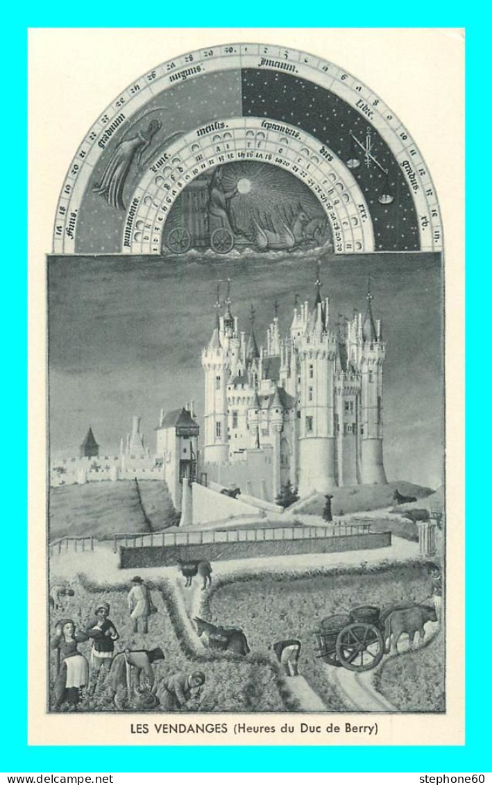 A837 / 677 Tableau Les Vendanges Heures Du Duc De Berry - Malerei & Gemälde