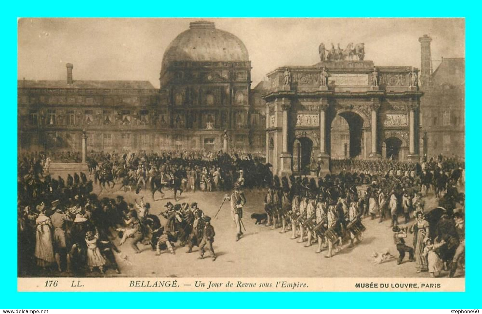 A838 / 229 Tableau BELLANGE Un Jour De Revue Sous L'Empire - Schilderijen