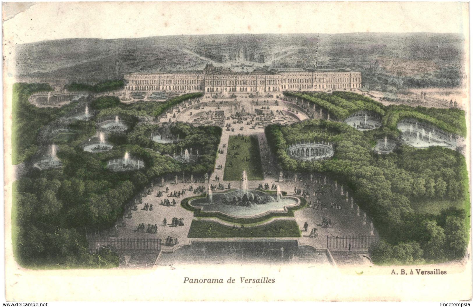 CPA Carte Postale France Versailles Panorama 1904 VM79997 - Versailles (Kasteel)
