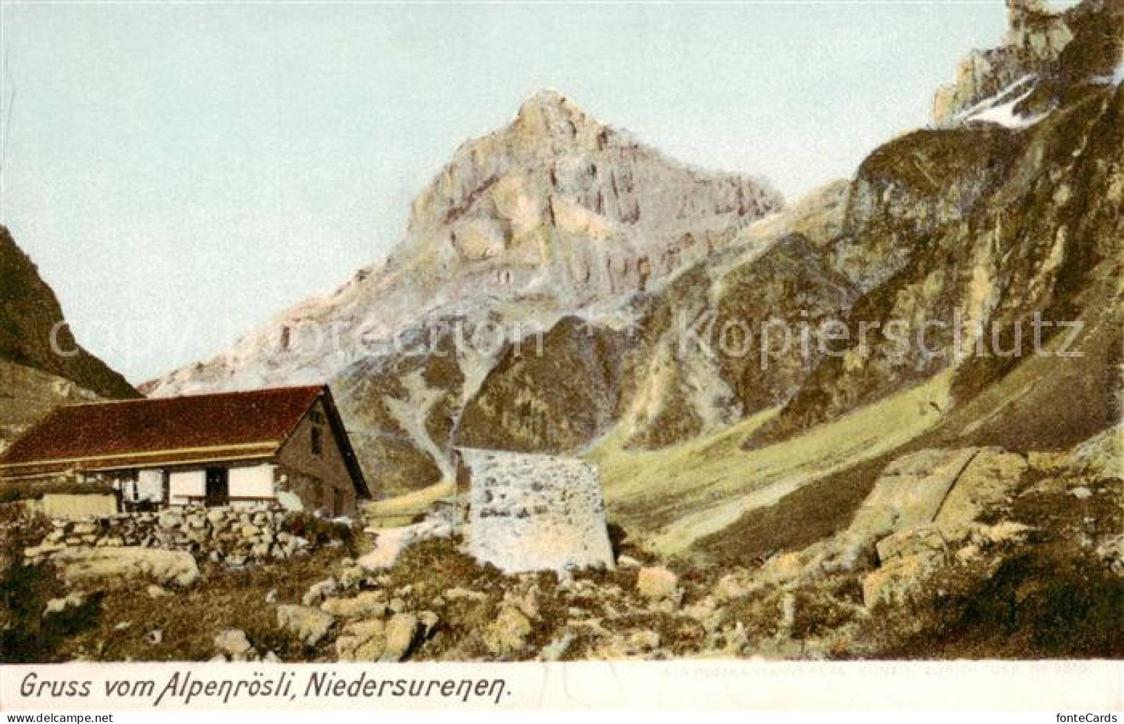 13821983 Niedersurenen Engelberg OW Berggaststaette Alpenroesli  - Sonstige & Ohne Zuordnung