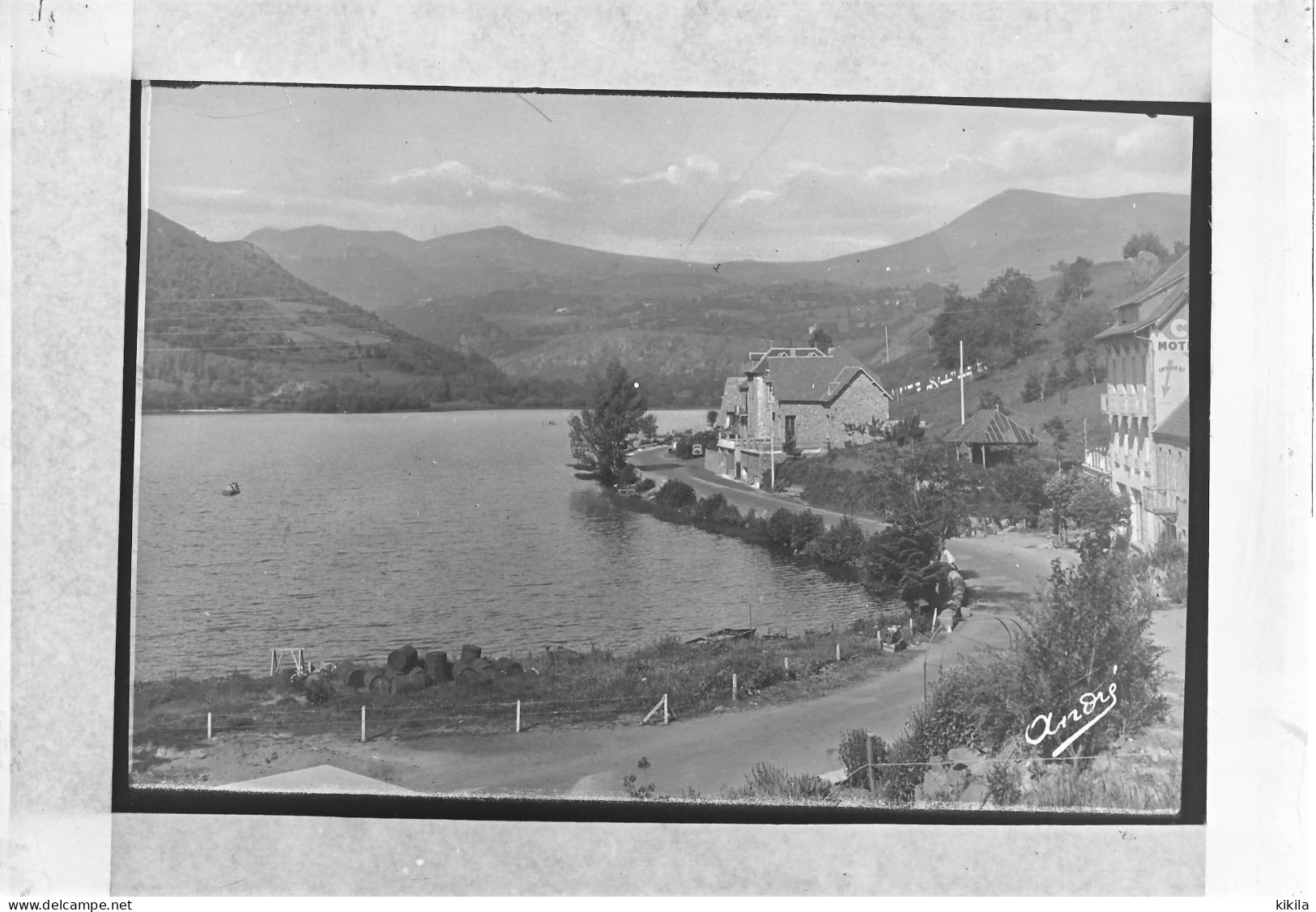 Négatif 13.9 X 9 + Positif Sur Plaque De Verre17.9 X 13.9 Puy De Dôme  Le Lac CHAMBON + Pochette éditeur (19.5 X 14.2)* - Plaques De Verre