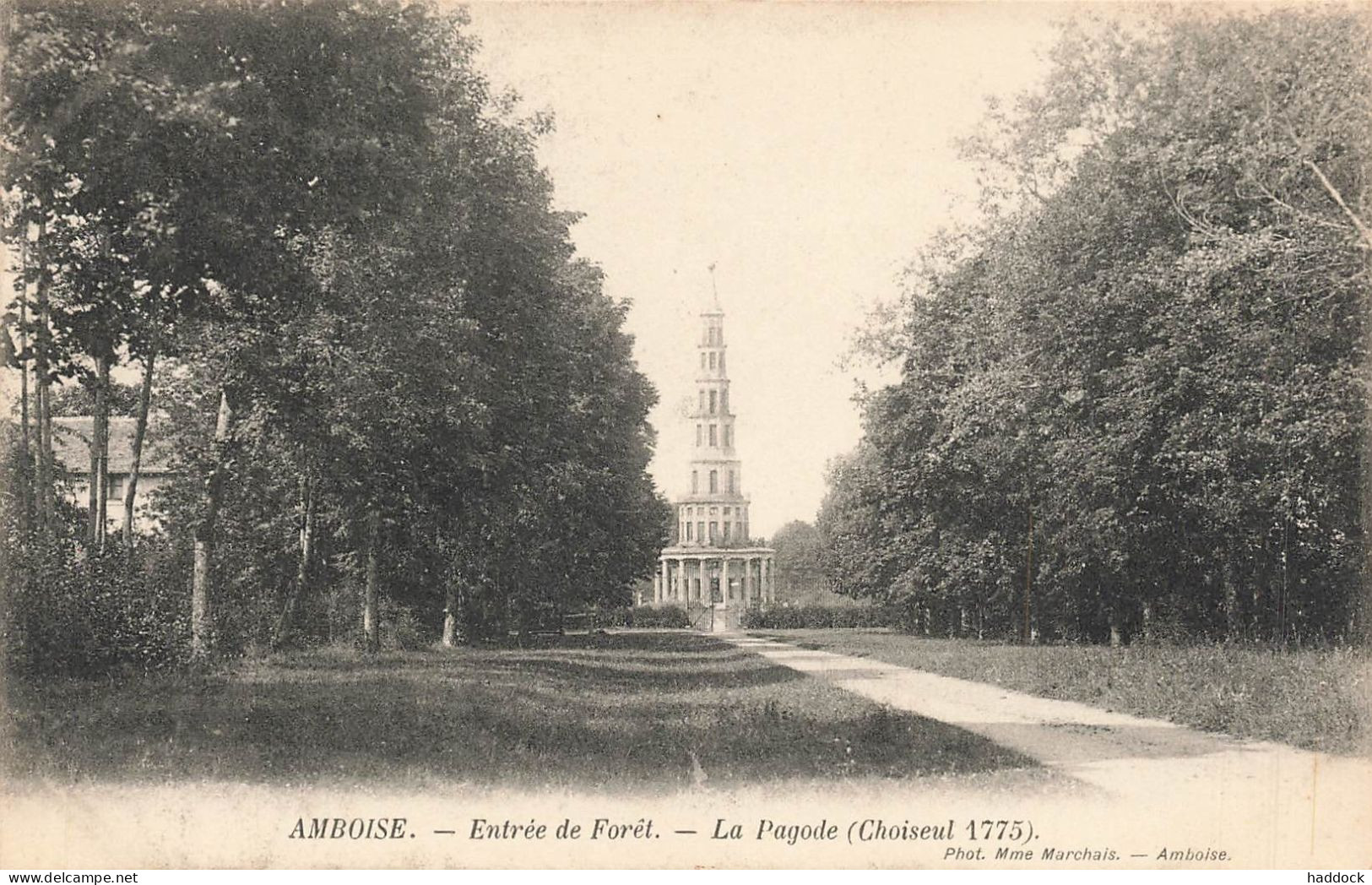 AMBOISE : ENTREE DE FORET - LA PAGODE - Amboise