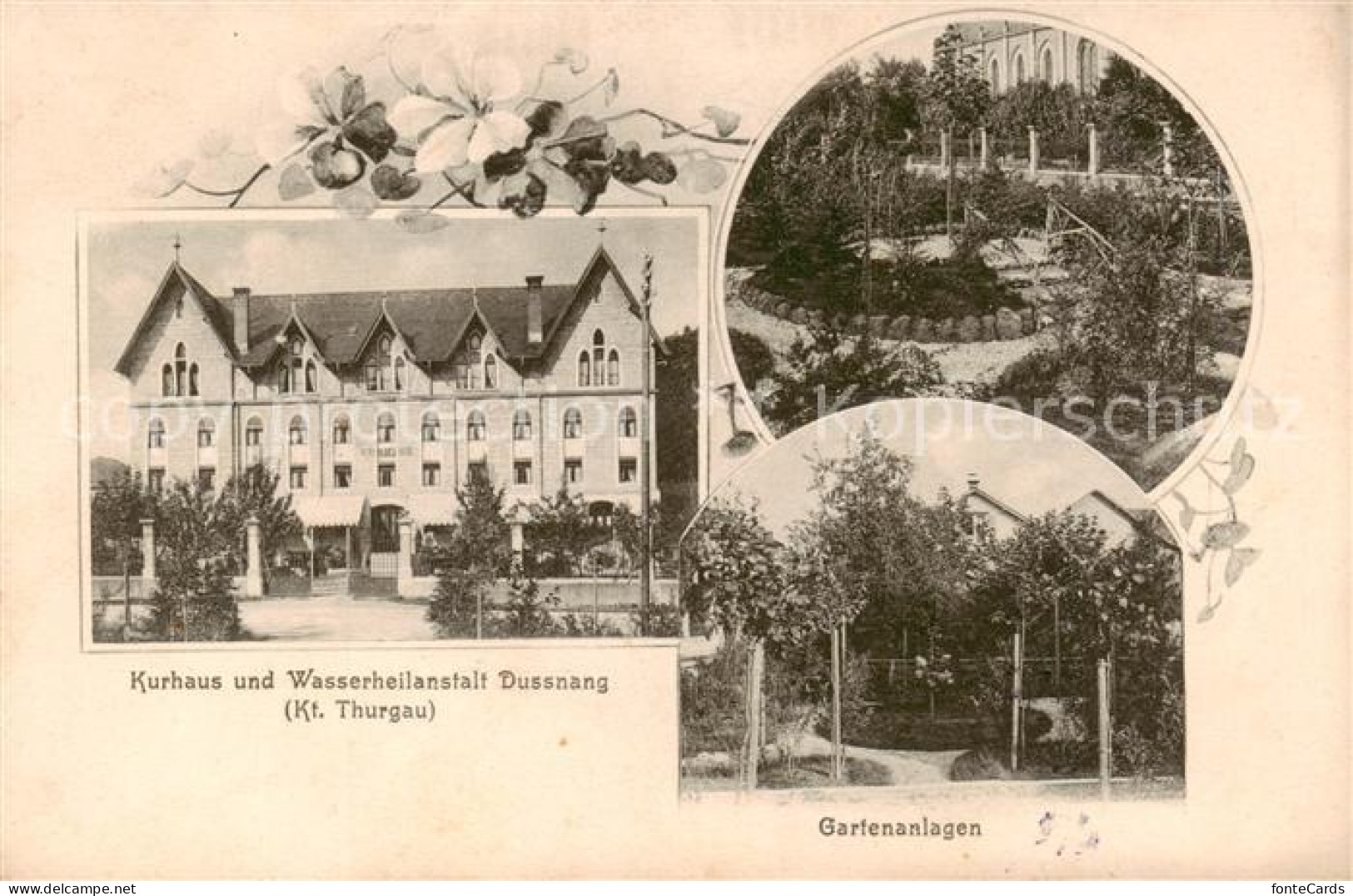13821623 Dussnang TG Kurhaus Und Wasserheilanstalt Gartenanlagen  - Autres & Non Classés