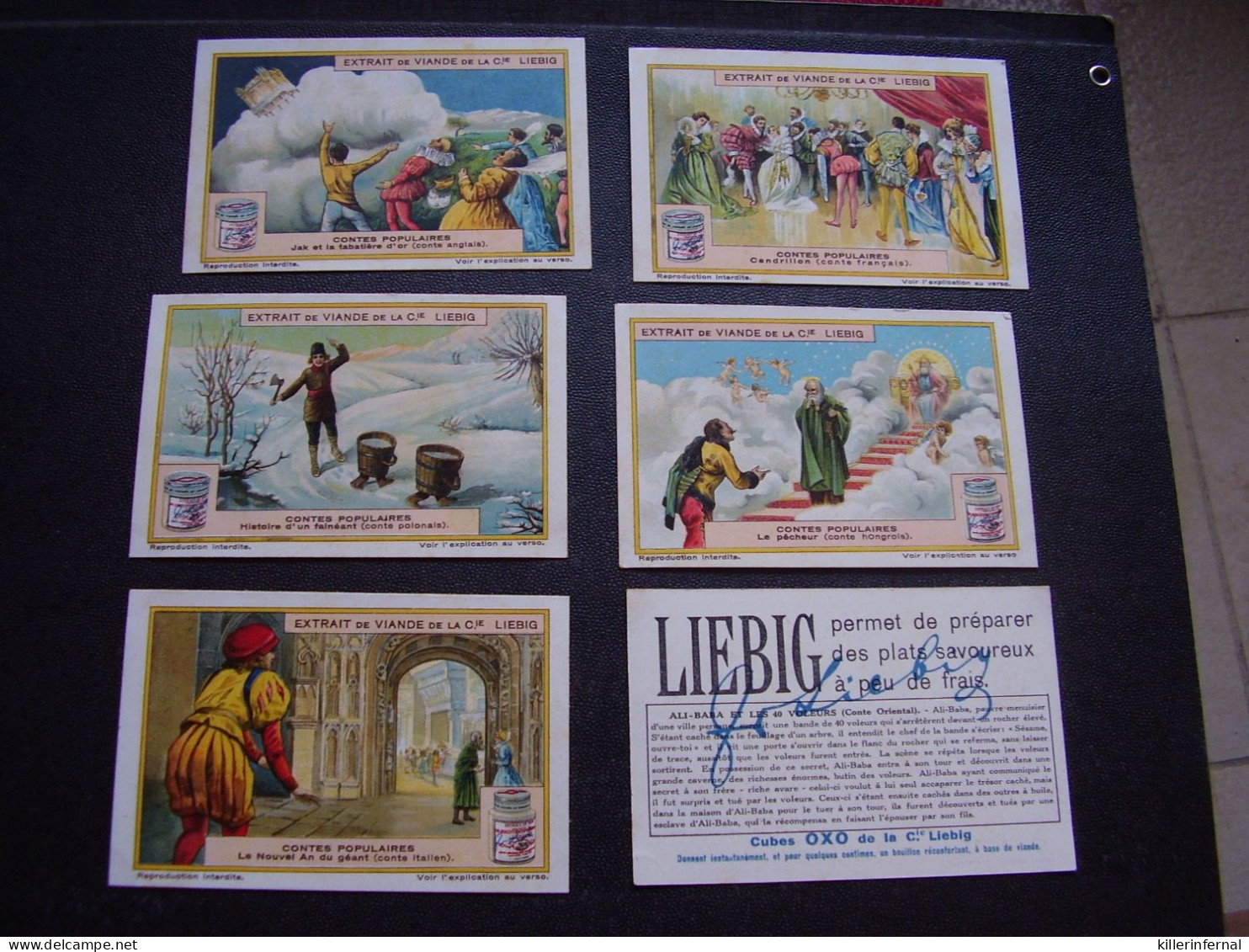 Original Old Cards Chromos Liebig S 1178 Contes Populaires Complet - Liebig