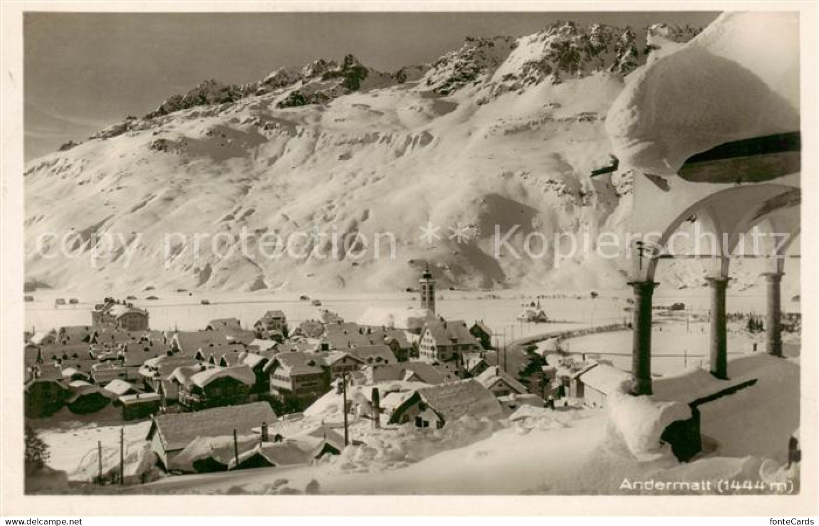 13821288 Andermatt UR Winterpanorama  - Autres & Non Classés