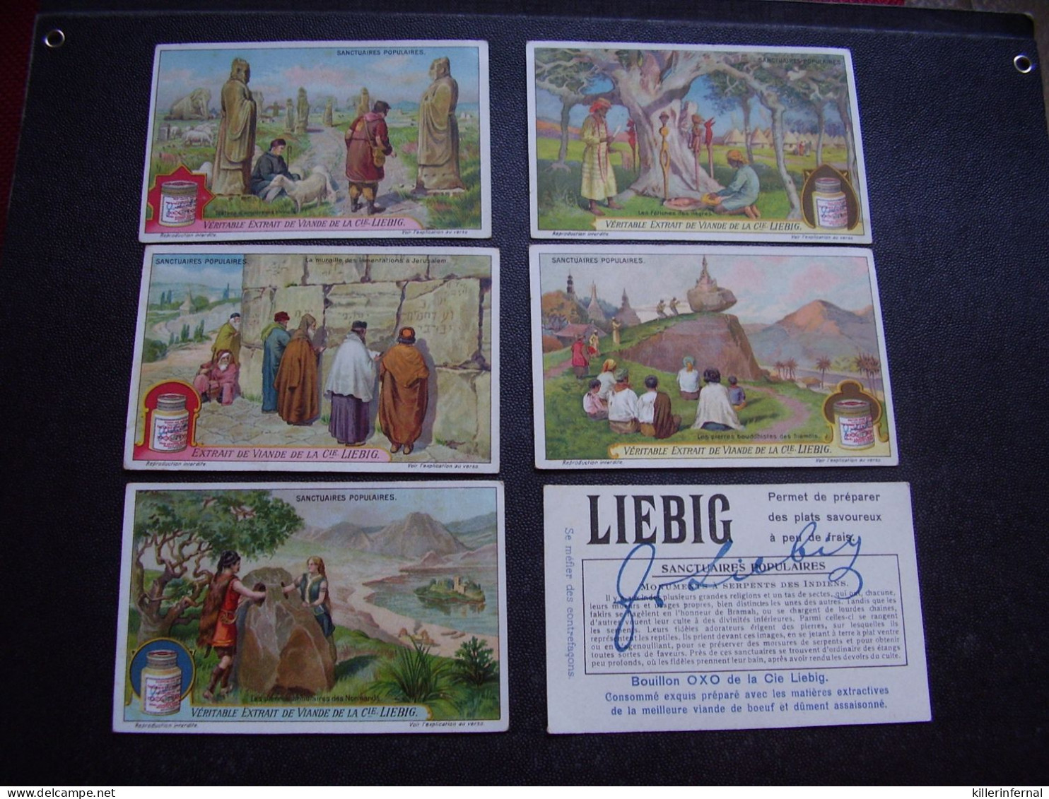 Original Old Cards Chromos Liebig S 1161 Sanctuaires Populaires Complet - Liebig