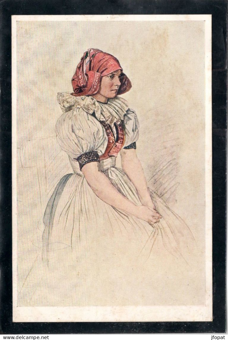 TCHEQUIE -  Jeune Fille Des Environs D'Olomouc, Par Jos. Manes (voir Description) - Tsjechië