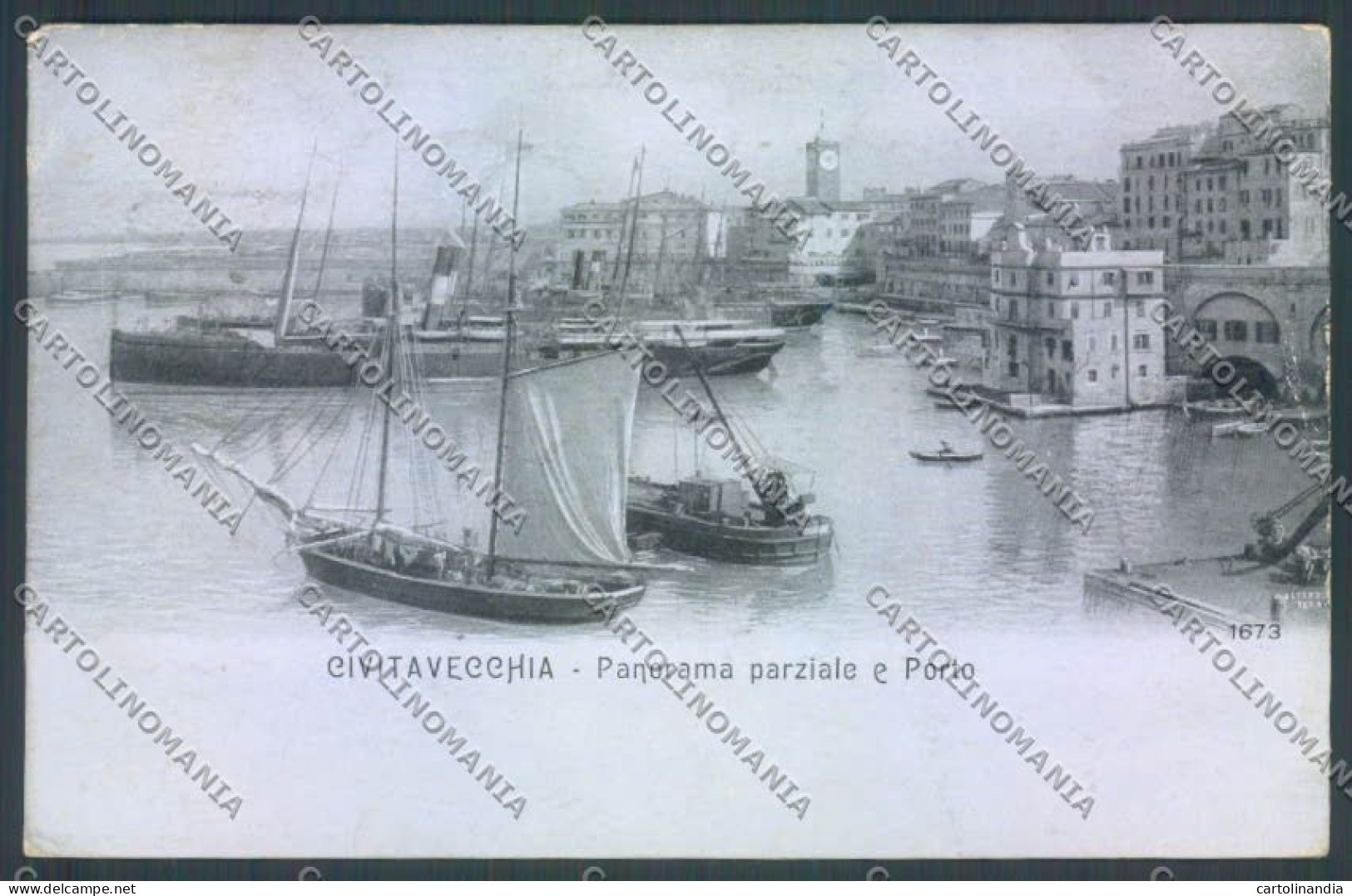 Roma Civitavecchia Nave Alterocca 1673 Cartolina ZB3187 - Autres & Non Classés